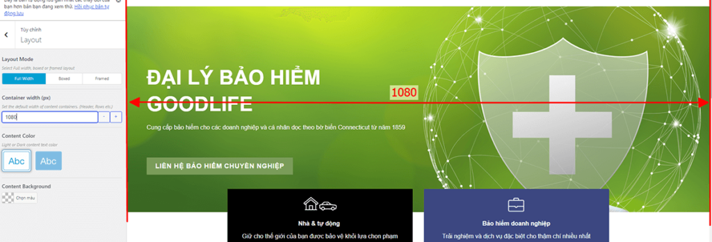 Giao diện thay đổi 1080