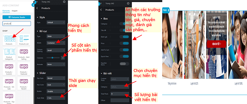 Show sản phẩm ra trang