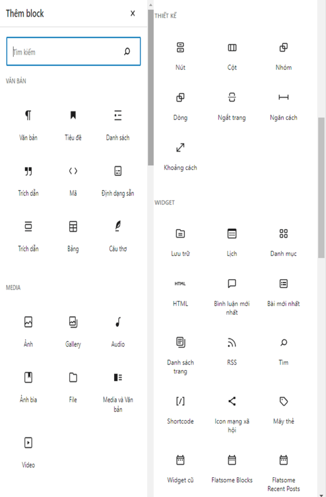 Thêm Widget cho Footer